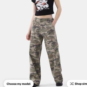 Hollister low rise Camouflage Baggy Pants